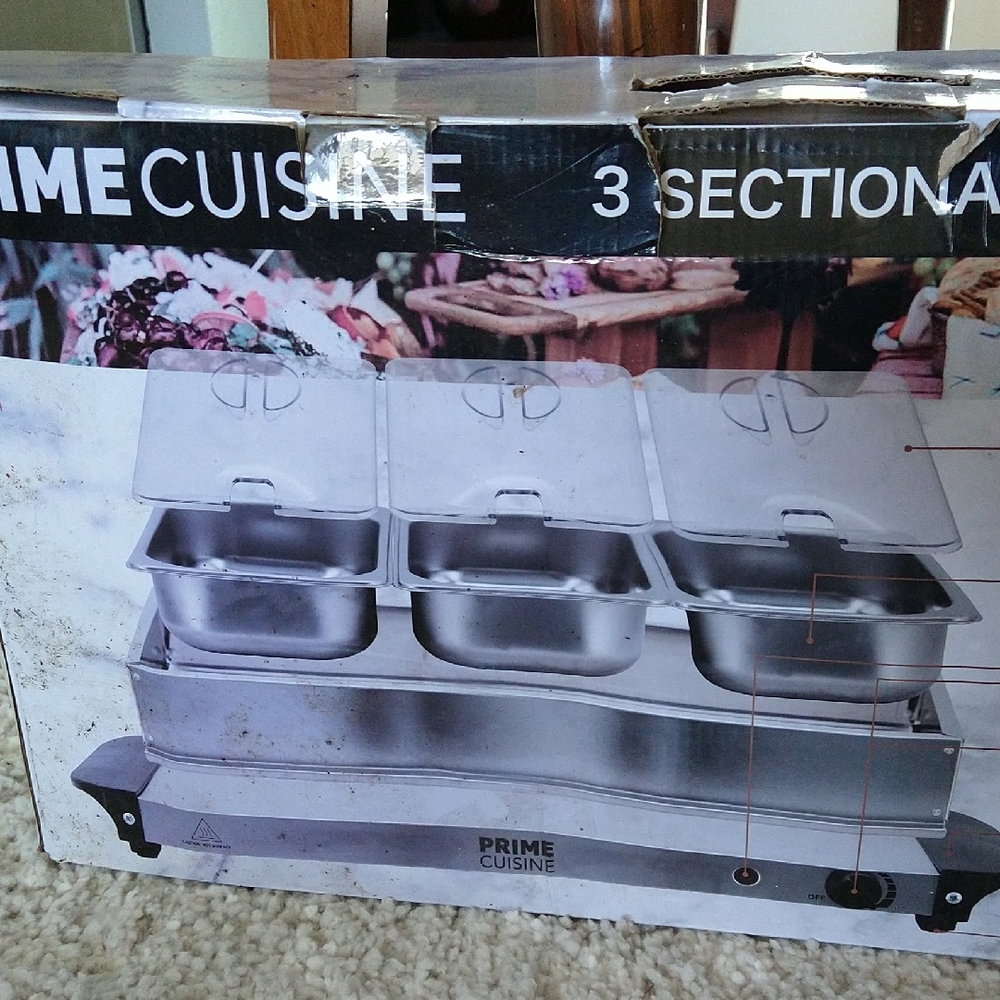 Prime Cuisine 3 Section Professional Kitchen Hot  Service Warner's